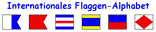 das internationale Flaggen-Alphabet lernen internationales Flaggen-ABC
